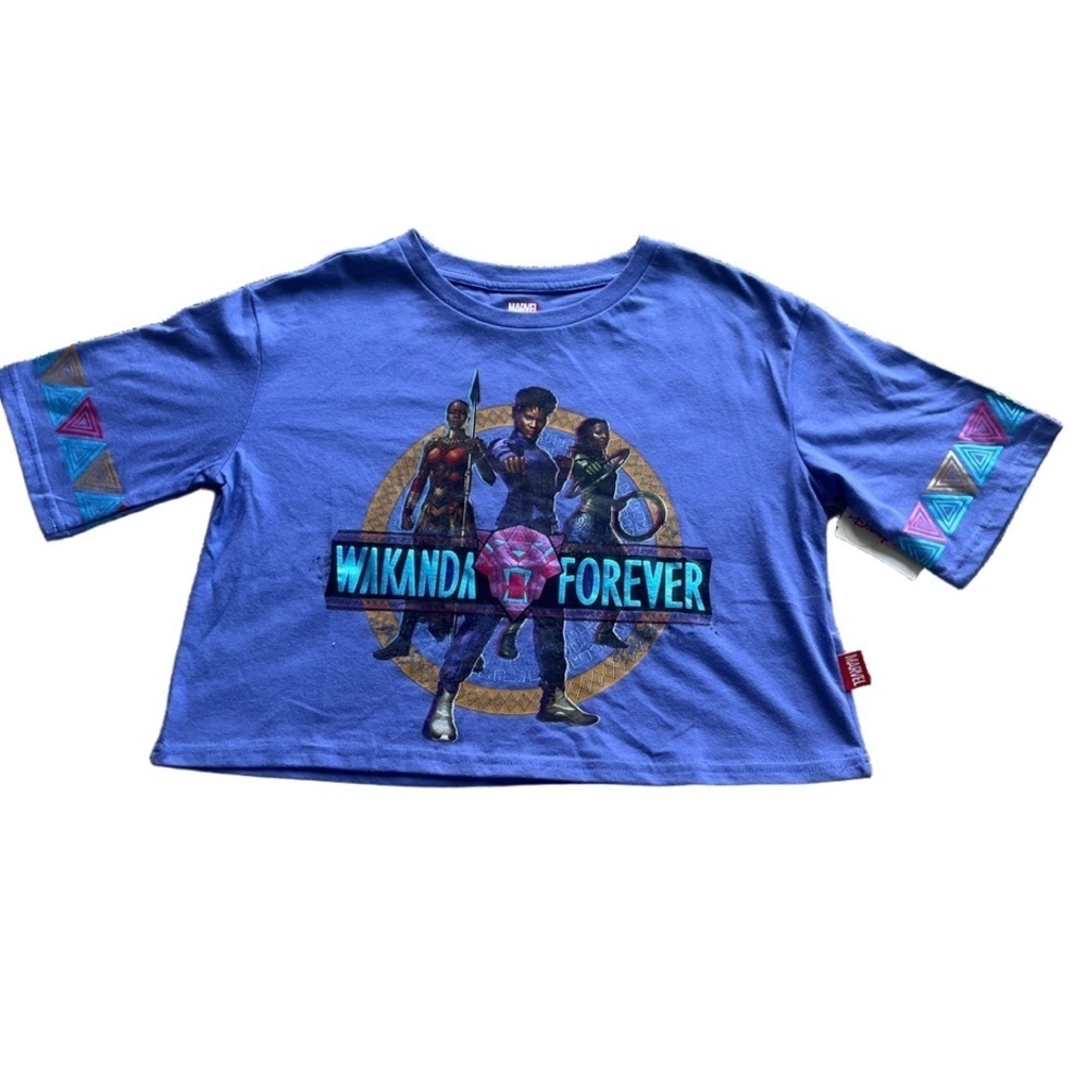 Disney Store Marvel Wanda Forever Purple Crop Top Girls